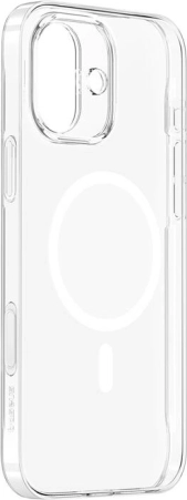 Baseus magnetische hoes TouchButton voor iPhone 16 (transparant)