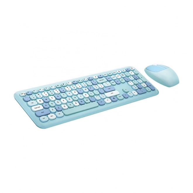 MOFII draadloze toetsenbord- en muisset blauw