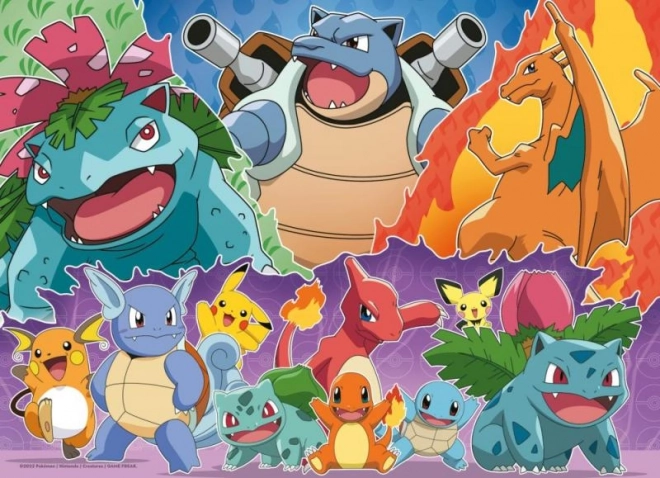 Pokémon puzzel 4x100 stukjes