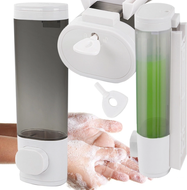 Wandgemonteerde zeep- en shampoedispenser 300 ml
