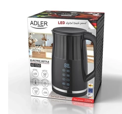 Waterkoker met LED 1,7l en temperatuurregeling
