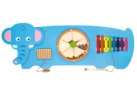 Houten wandspel - olifant