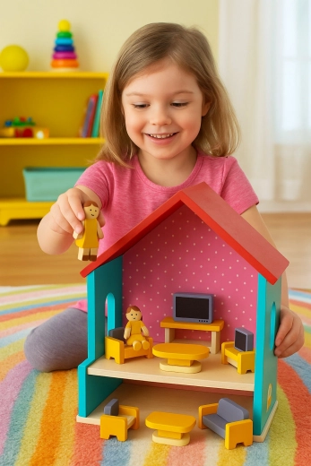 Perfect voor kleinere poppen en poppenhuizen