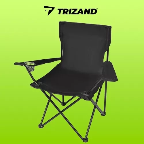 Vouwstoel / fauteuil voor vissen / kamperen - zwart