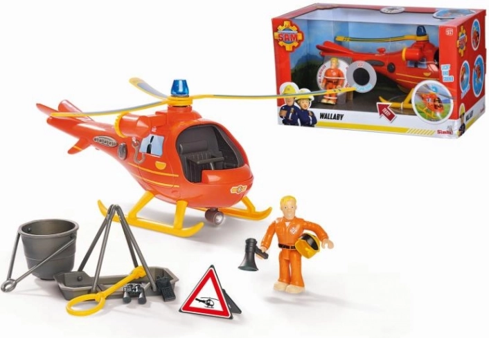 Brandweerman Sam helikopter met figuur