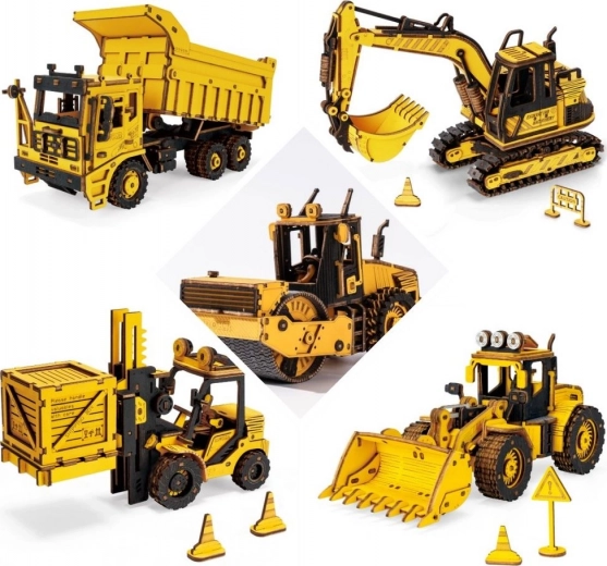 Onderdeel van een collectie bouwmachines