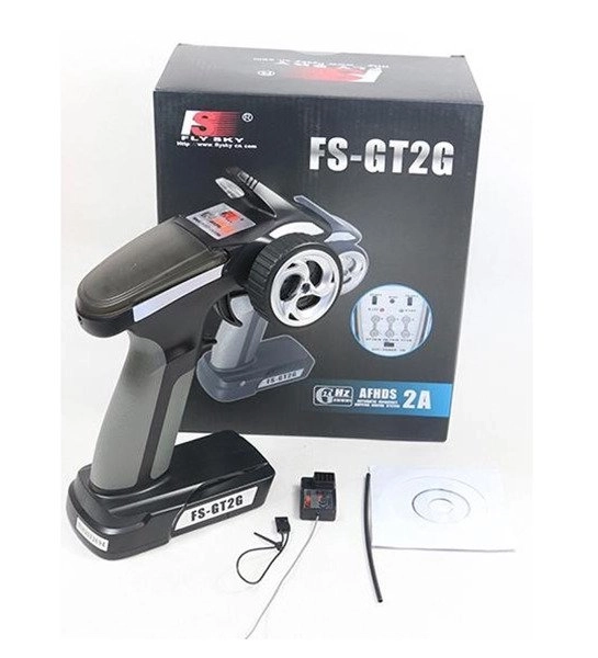 Set met zender FlySky GT2G en ontvanger FS-A3