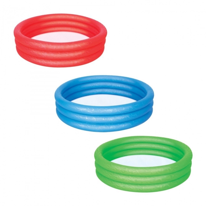 Opblaasbaar kinderzwembad rood 102x25cm BESTWAY + reparatieplaat