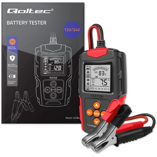 Digitale batterijtester met LCD-scherm | 12V | 24V | 3Ah-200Ah