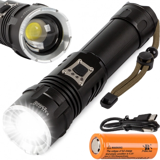 Militaire tactische zaklamp Bailong met LED CREE XHP160