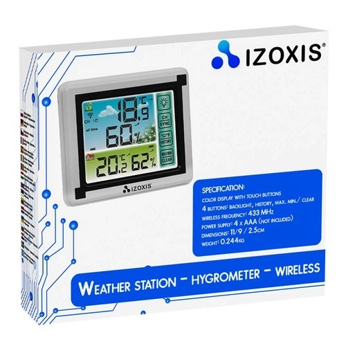 Draadloos weerstation met hygrometer
