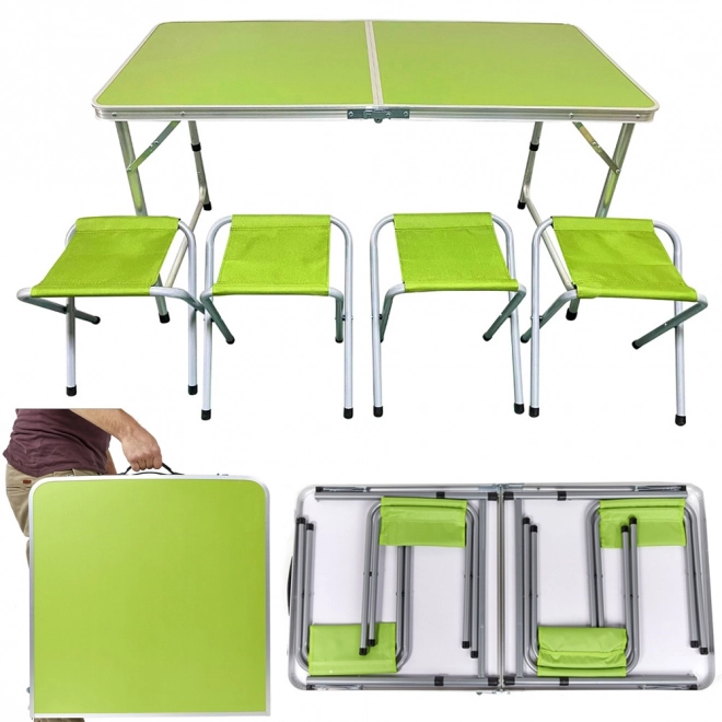 Opvouwbare kampeertafel en stoelen voor buitengebruik