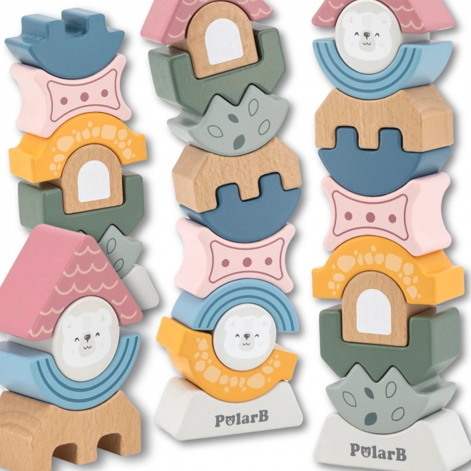 Houten balanceertoren POLARB