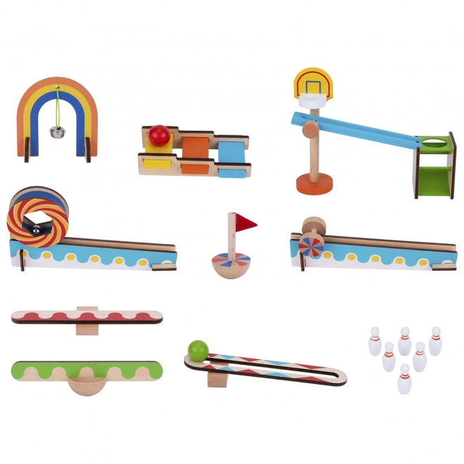 Houten bouwblokken domino / domino puzzel Tooky Toy