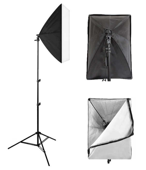 Zacht, professioneel licht dankzij softbox 60 × 40 cm