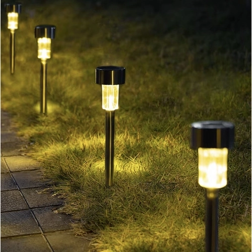Zonne-LED Tuinlampen - set van 10, insteekbaar, waterdicht, warm wit licht