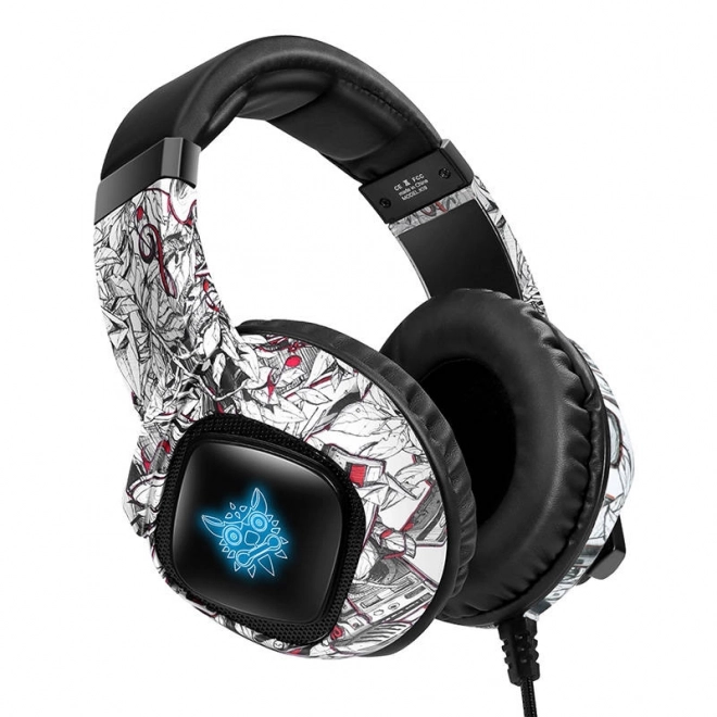 Gaming koptelefoon Onikuma K19 Camouflage wit