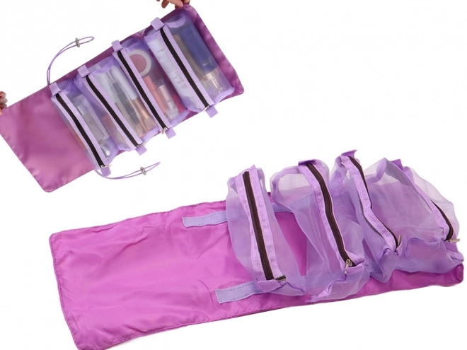 Reisorganizer voor cosmetica met ritssluiting 4 in 1