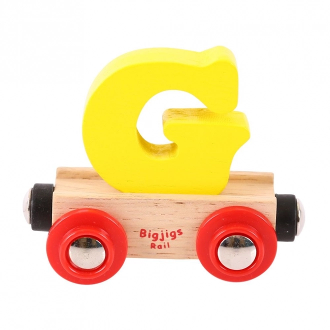 Bigjigs Rail houten wagon - letter G