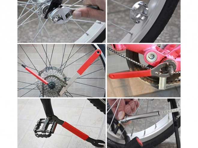 Fietsgereedschapsset in koffer, 44-delig