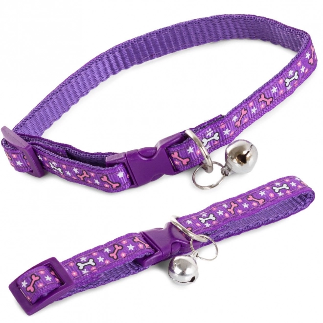 Stoffen halsband voor dieren met belletje