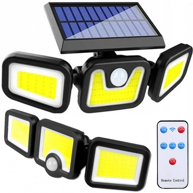 Zonne straatlamp met bewegingssensor en afstandsbediening
