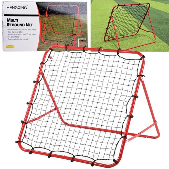 Trainingsframe Rebounder voor stuitervoetbal 100x100cm