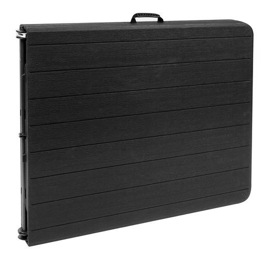 Opvouwbare tuintafel zwart 180 cm