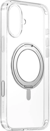 Baseus SkyRing 360° magnetische hoes met standaard voor iPhone 16, transparant