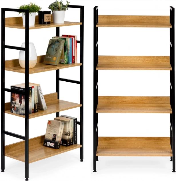 Houten open kast LOFT MODERNHOME, 4 planken