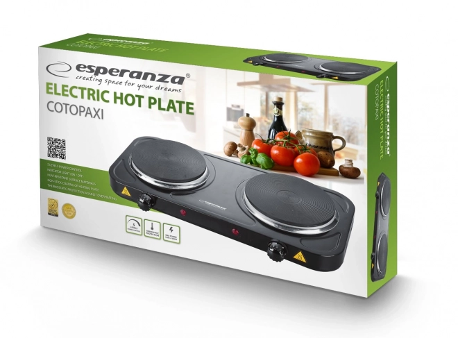 Elektrisch fornuis Cotopaxi zwart