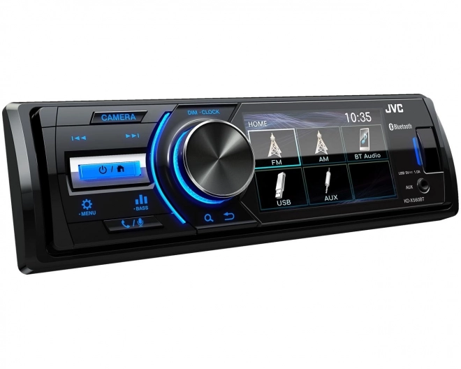 Autoradio JVC met Bluetooth en monitor