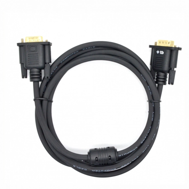 VGA-kabel 1,8 m zwart verguld