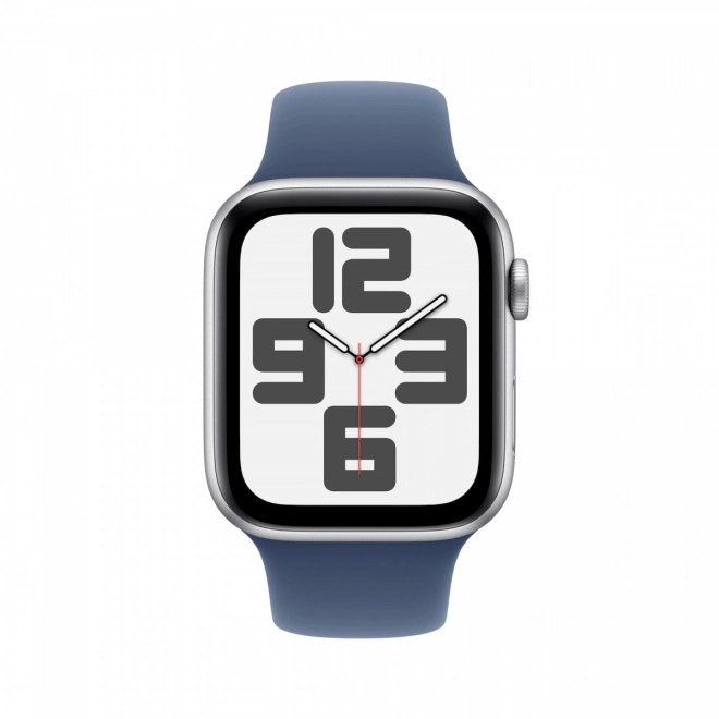 Horloge SE GPS, 40 mm aluminium kast in zilverkleur met sportieve denimband - maat M/L