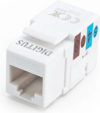 Keystone-module RJ45 CAT6 UTP met LSA-aanslag, wit