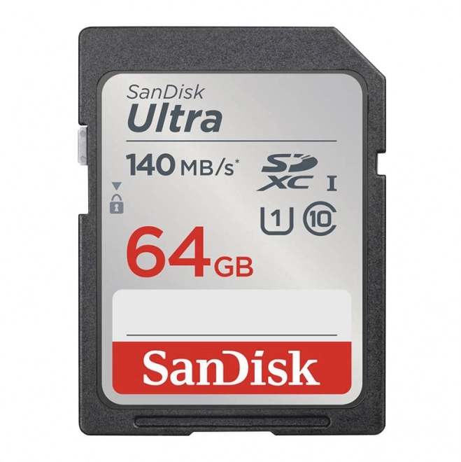 Geheugenkaart SANDISK ULTRA SDXC 64GB 140MB/s UHS-I Class 10 (SDSDUNB-064G-GN6IN)