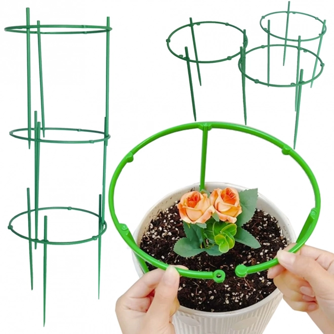 Ronde steunen voor het kweken van planten in potten