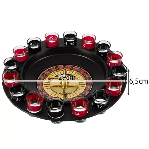 Party roulette + glaasjes