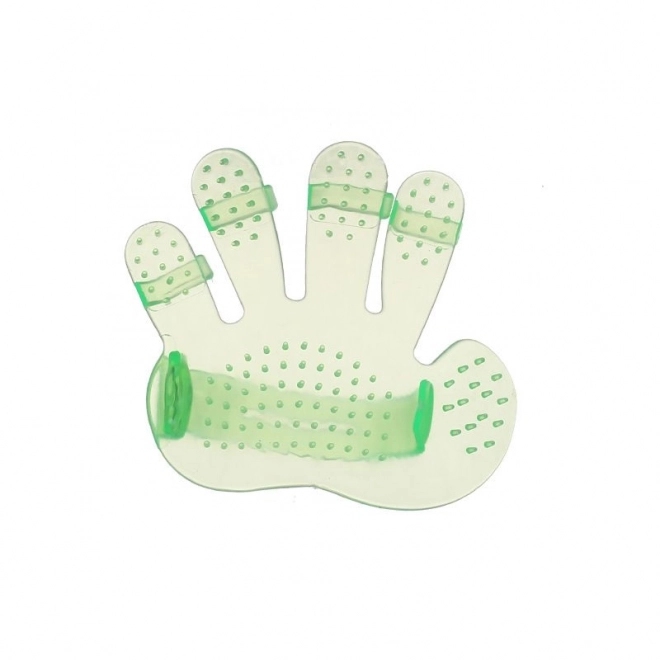 Massage- en badhandschoen voor honden - groen
