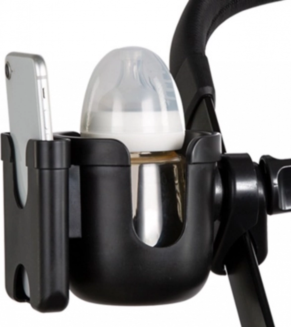 Universele houder voor fles en telefoon voor kinderwagen of fiets 2-in-1