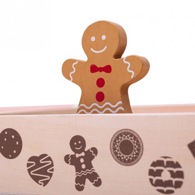 Bigjigs Speelgoeddoos met houten koekjes