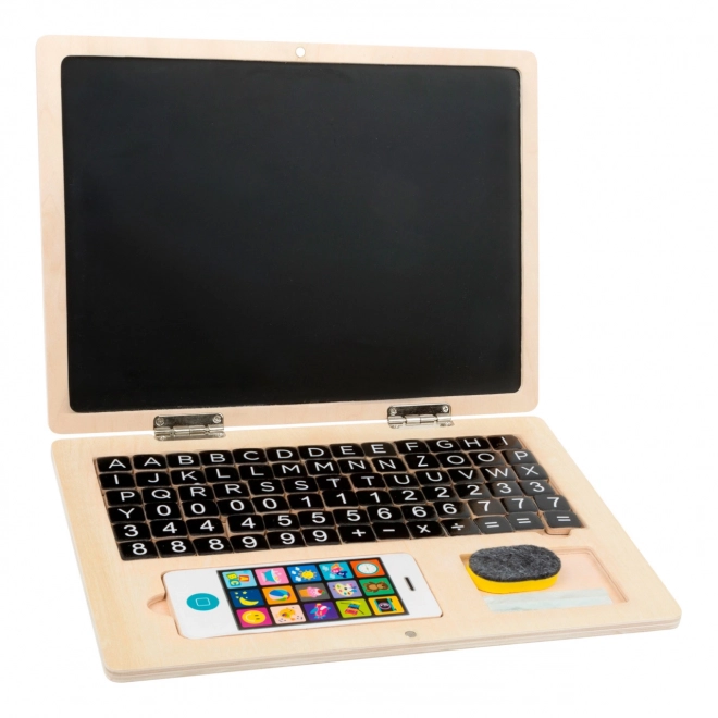 Magnetische houten laptop Small Foot