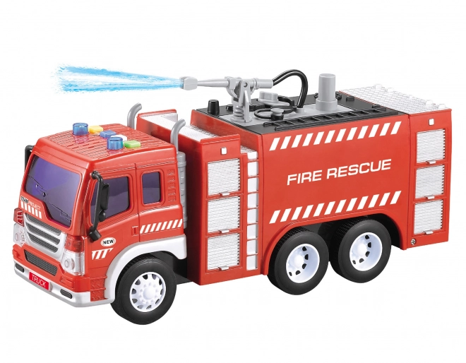 Brandweerauto met waterkanon en effecten 27 cm