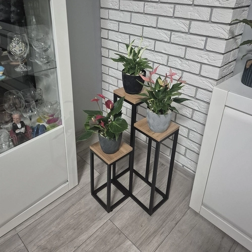 Ruhhy plantstandaard loft 3 niveaus