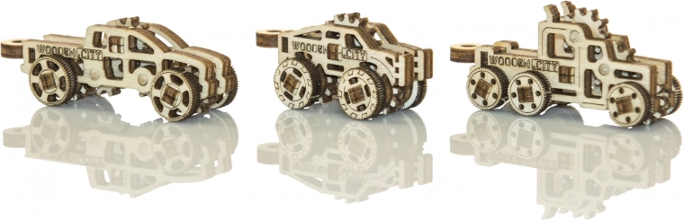 Drie verschillende voertuigen