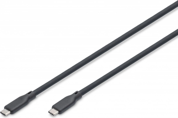 Siliconen USB‑C naar USB‑C kabel 2 m, USB 3.2 Gen2 4K 100W, zwart