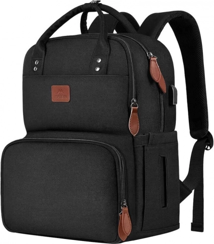 Matein laptoprugzak met USB-poort 15,6" zwart