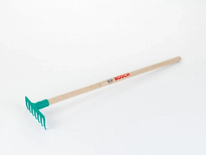 Bosch kinderhark met houten steel