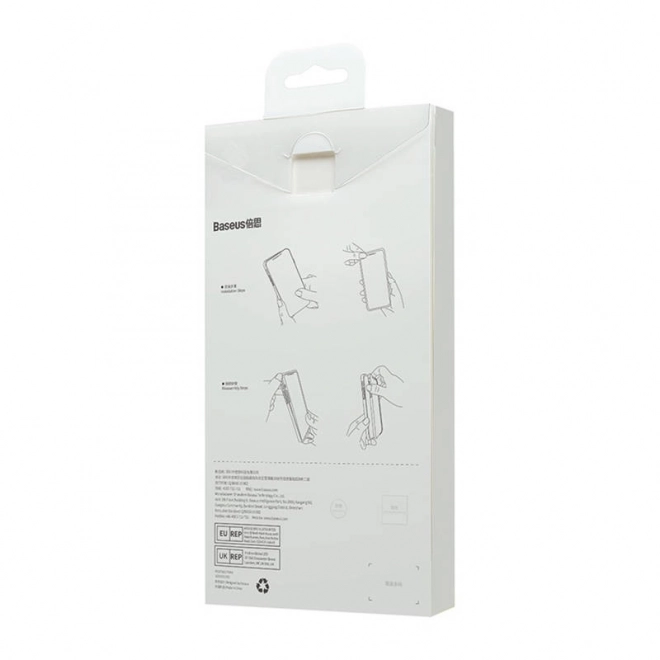 transparante hoesje en gehard glas voor iPhone 14 Plus Baseus SuperCeramic