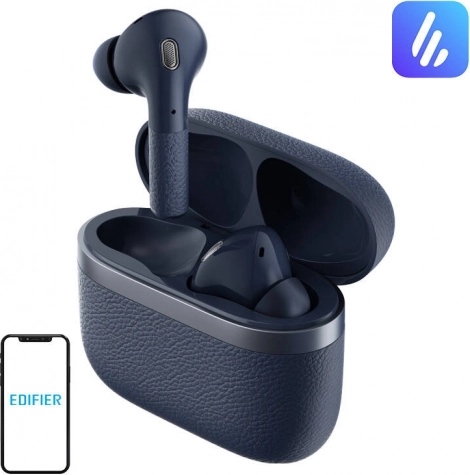 Draadloze koptelefoon Edifier W260NC met ANC in donkerblauw
